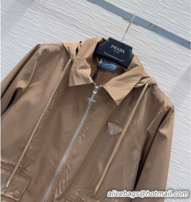 Specials Inexpensive Prada Nylon Jacket P081236 Khaki 2026