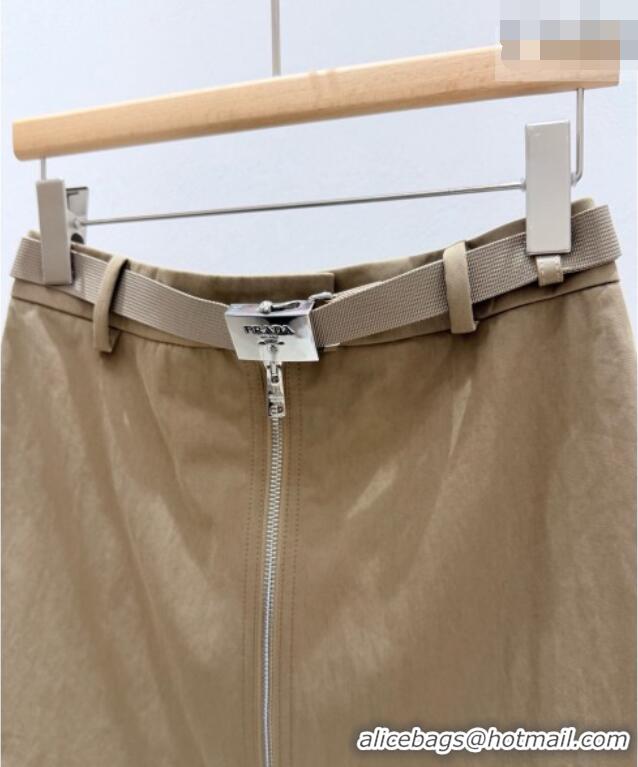 Good Product Prada Short Skirt P081242 Khaki 2026