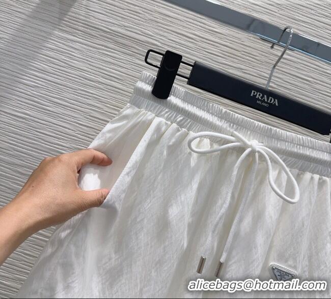Best Price Cheap Prada Shorts P081342 White 2026