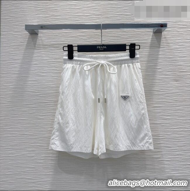 Best Price Cheap Prada Shorts P081342 White 2026