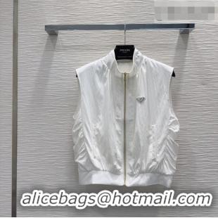 Good Looking Prada Vest P081344 White 2026