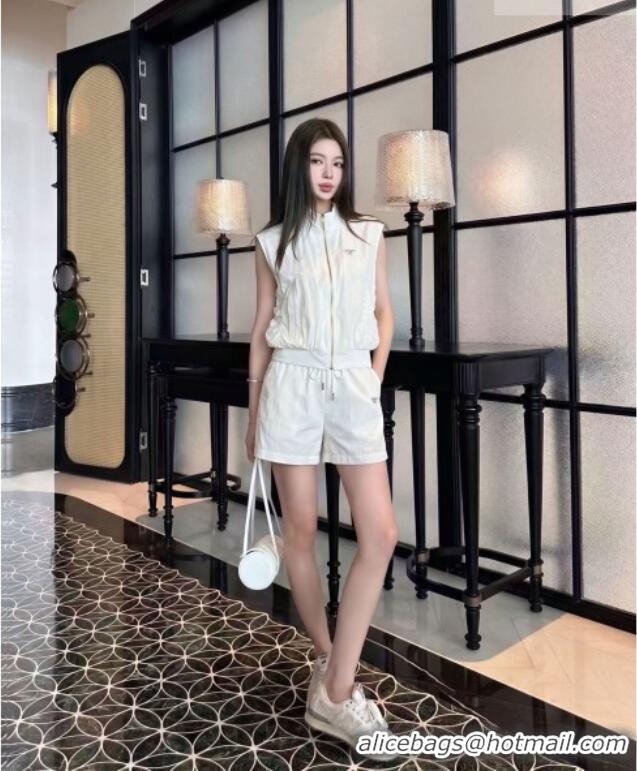 Good Looking Prada Vest P081344 White 2026