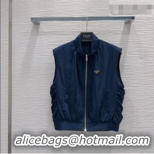Grade Quality Discount Prada Vest P081345 Blue 2026