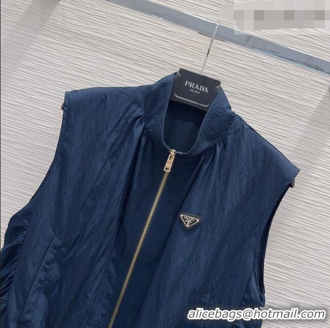 Grade Quality Discount Prada Vest P081345 Blue 2026
