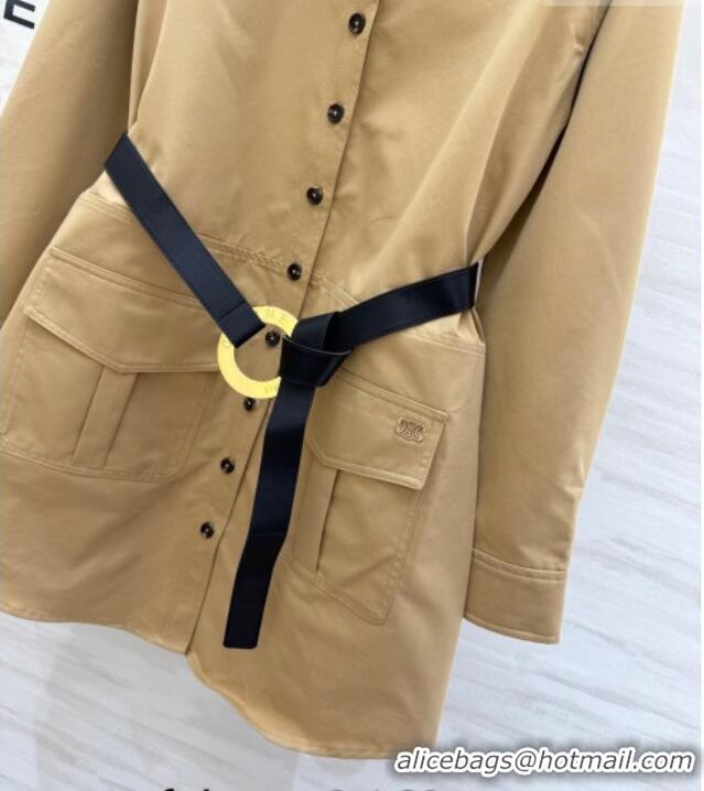 Luxury Discount Celine Shirt Dress CE032543 Khaki 2026