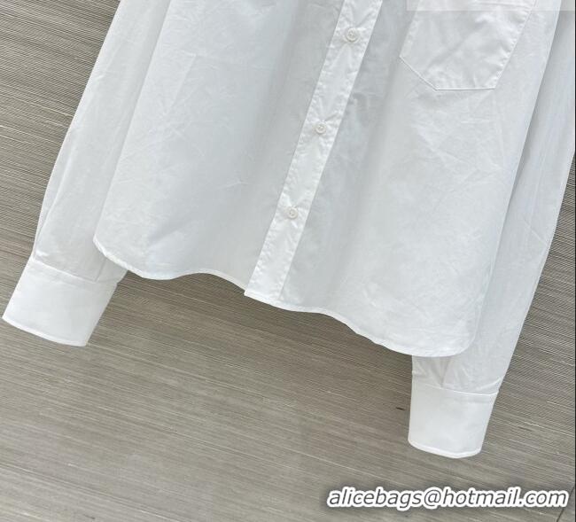​Buy Cheapest Celine Cotton Shirt C42117 White 2026