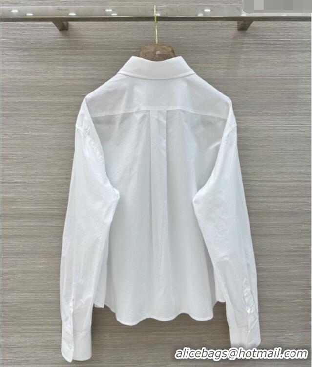 ​Buy Cheapest Celine Cotton Shirt C42117 White 2026