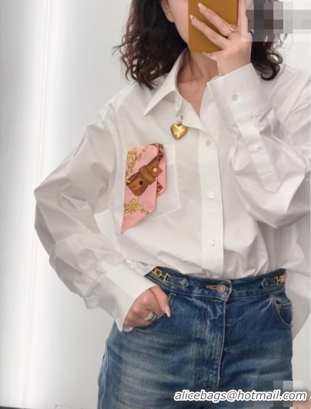 ​Buy Cheapest Celine Cotton Shirt C42117 White 2026