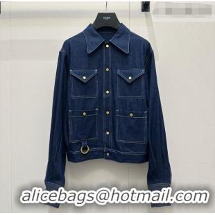 Good Taste Discount Celine Denim Jacket CE042306 Navy Blue 2026