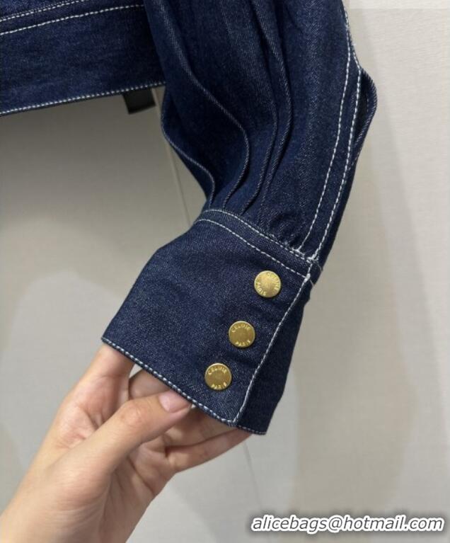 Good Taste Discount Celine Denim Jacket CE042306 Navy Blue 2026