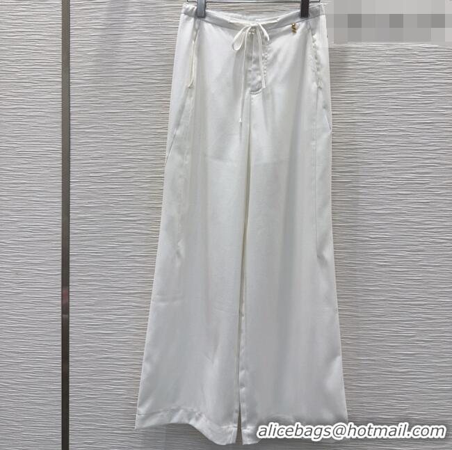 Good Product Saint Laurent Linen Pants YSL032401 White 2026