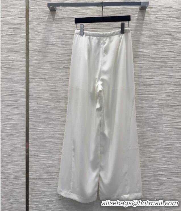 Good Product Saint Laurent Linen Pants YSL032401 White 2026