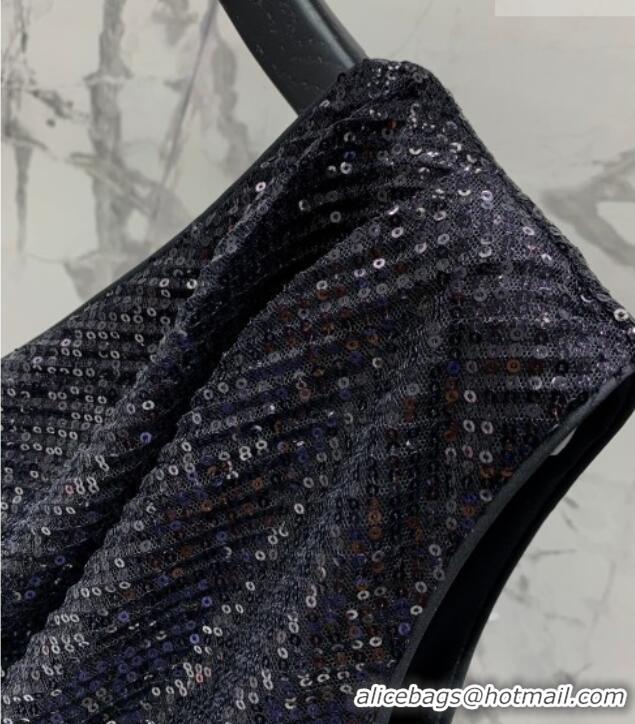 Good Looking Saint Laurent Sequins Dress YSL032528 Black 2026