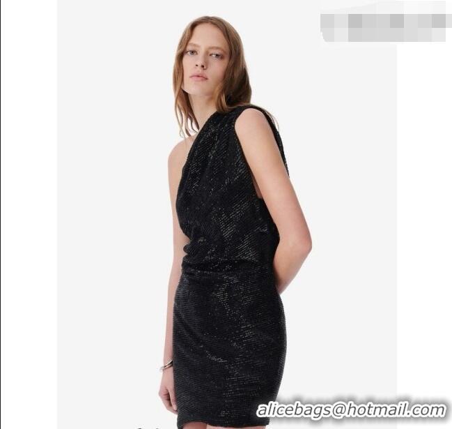 Good Looking Saint Laurent Sequins Dress YSL032528 Black 2026