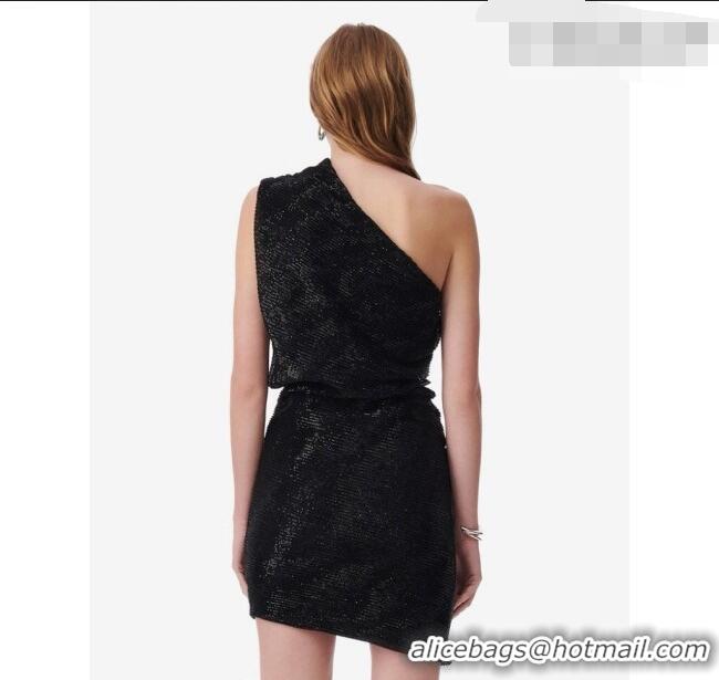 Good Looking Saint Laurent Sequins Dress YSL032528 Black 2026