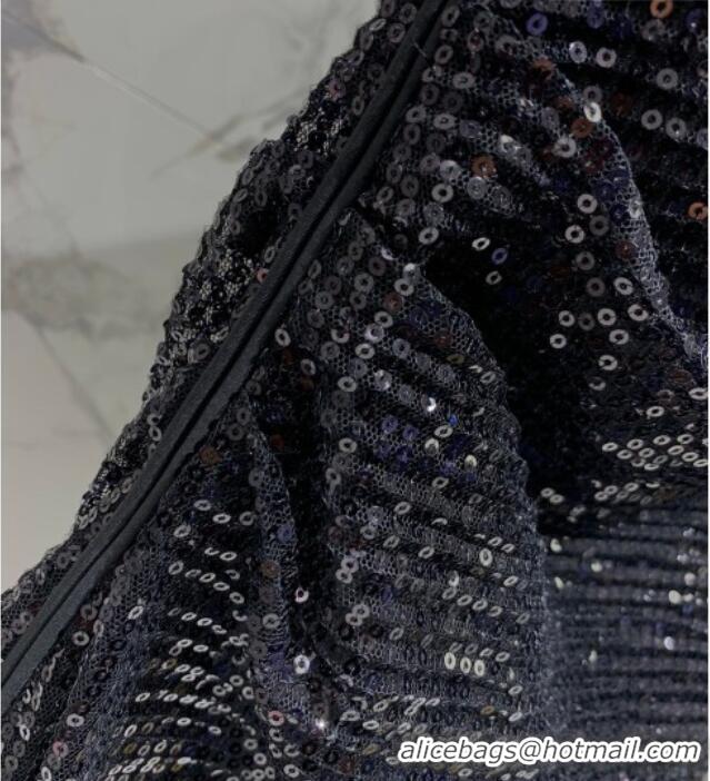 Good Looking Saint Laurent Sequins Dress YSL032528 Black 2026