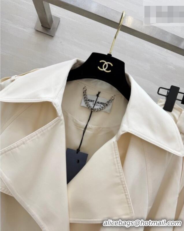 Most Popular Saint Laurent Jacket and Skirt Set YSL032543 White 2026