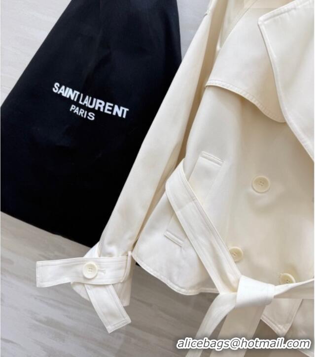 Most Popular Saint Laurent Jacket and Skirt Set YSL032543 White 2026