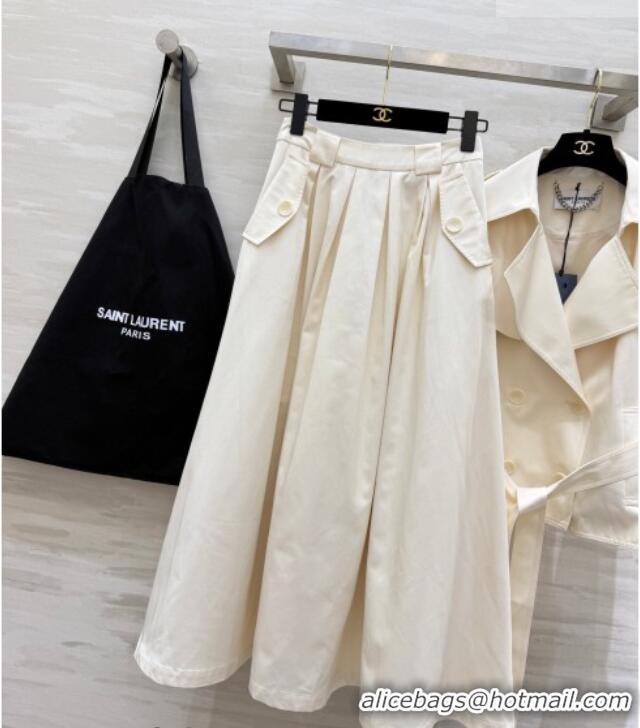 Most Popular Saint Laurent Jacket and Skirt Set YSL032543 White 2026