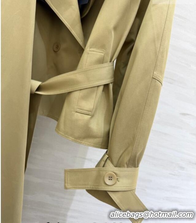 Discount Design Saint Laurent Jacket and Skirt Set YSL032543 Khaki 2026