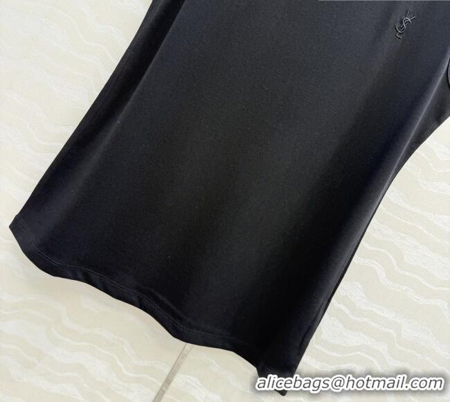 Good Product Saint Laurent Cotton Vest SL041426 Black 2026
