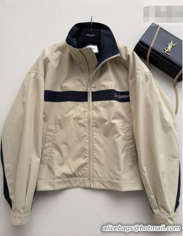 Classic Inexpensive Saint Laurent Jacket S041453 Khaki 2026