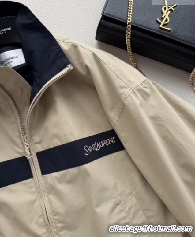Classic Inexpensive Saint Laurent Jacket S041453 Khaki 2026