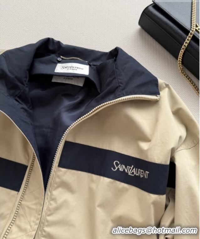 Classic Inexpensive Saint Laurent Jacket S041453 Khaki 2026