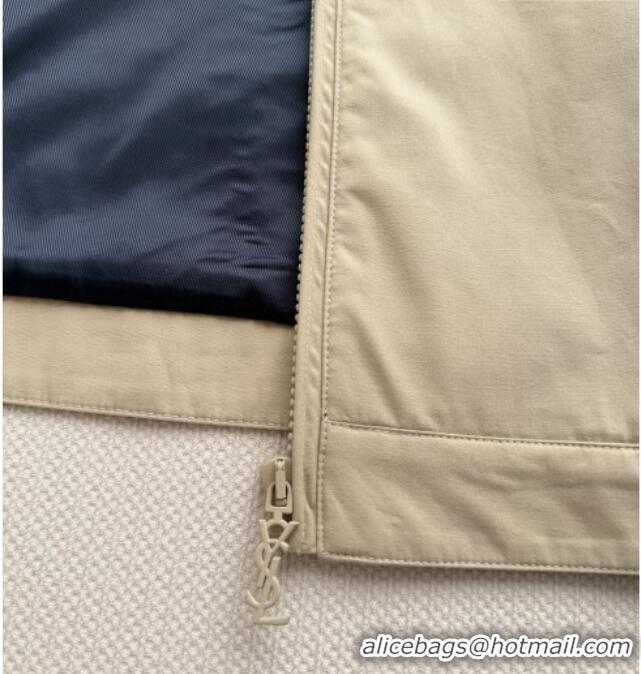 Classic Inexpensive Saint Laurent Jacket S041453 Khaki 2026