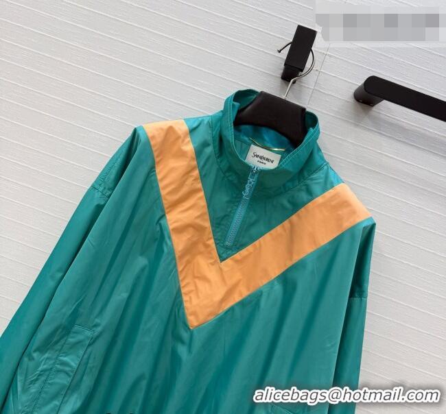 Super Quality Saint Laurent Blouse 0422 Green/Orange 2026