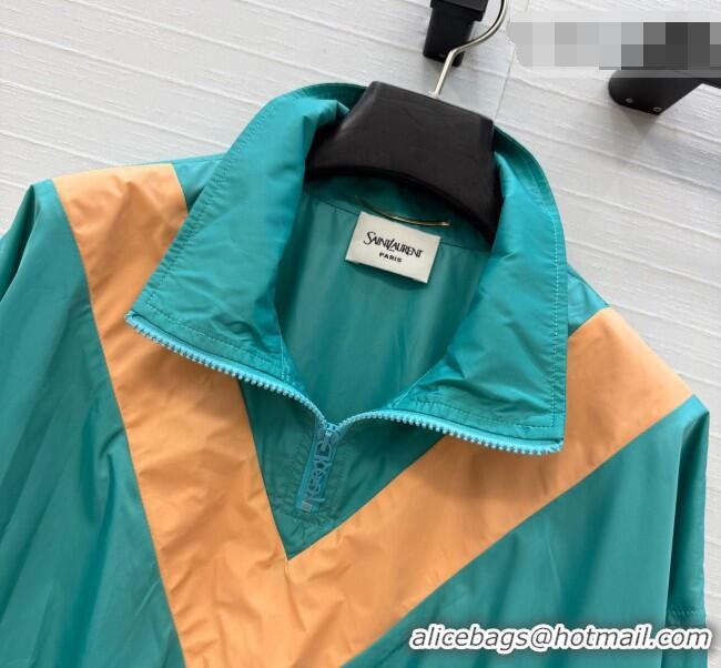 Super Quality Saint Laurent Blouse 0422 Green/Orange 2026