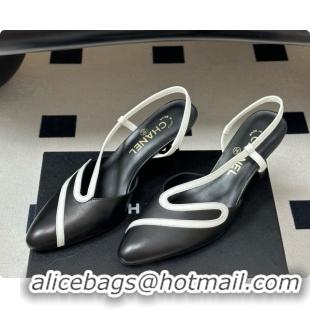 Perfect Chanel Lambskin Slingbacks Pump CH072701 Black 2026