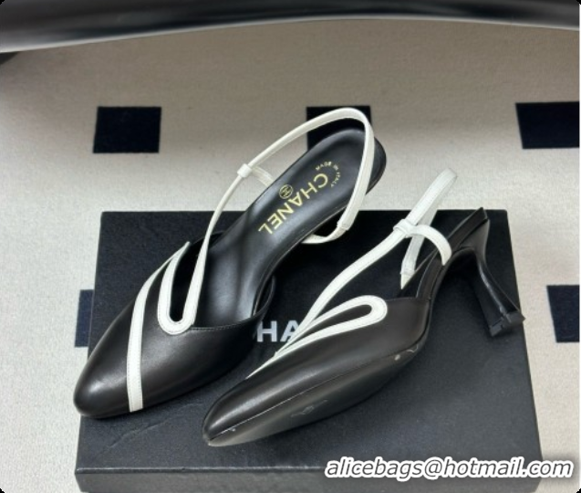 Perfect Chanel Lambskin Slingbacks Pump CH072701 Black 2026