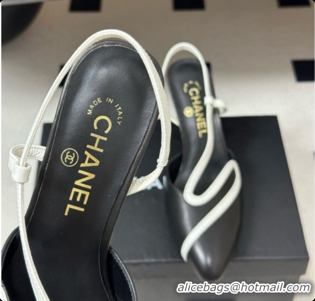 Perfect Chanel Lambskin Slingbacks Pump CH072701 Black 2026
