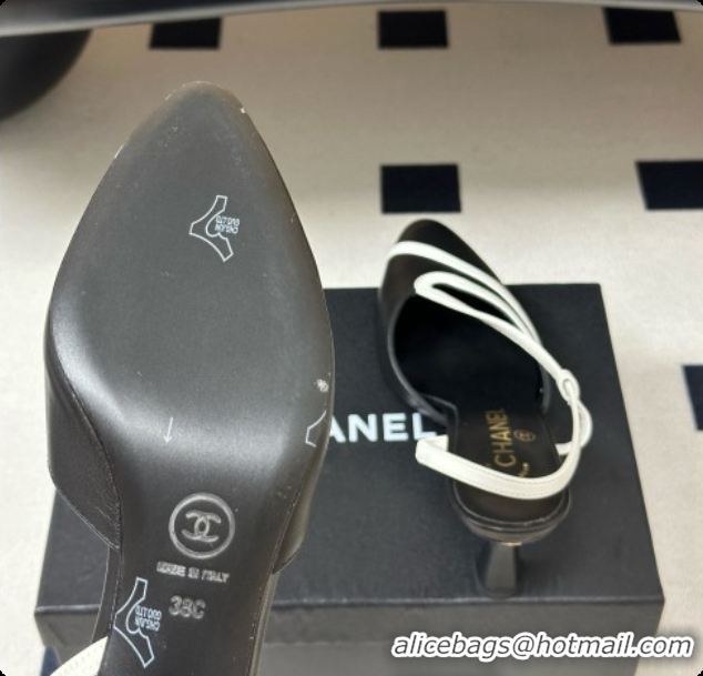 Perfect Chanel Lambskin Slingbacks Pump CH072701 Black 2026