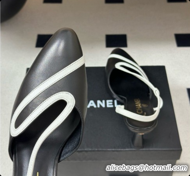 Perfect Chanel Lambskin Slingbacks Pump CH072701 Black 2026