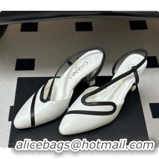 Popular Style Chanel Lambskin Slingbacks Pump CH072701 White 2026