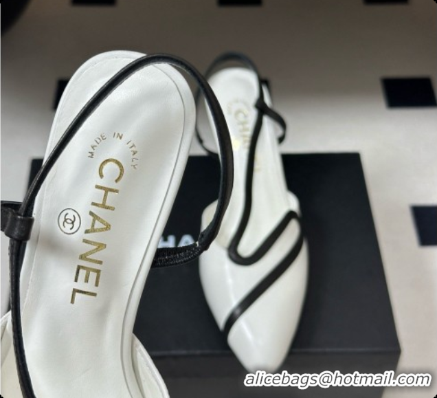 Popular Style Chanel Lambskin Slingbacks Pump CH072701 White 2026