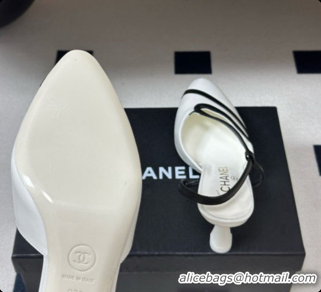 Popular Style Chanel Lambskin Slingbacks Pump CH072701 White 2026