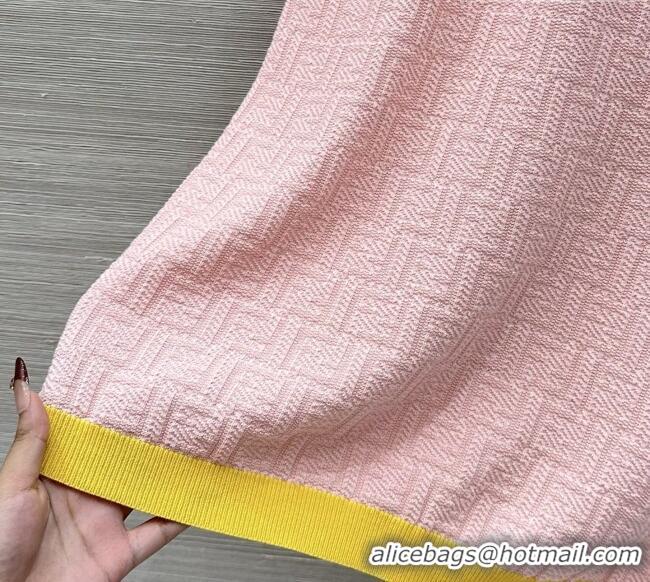Best Quality Fendi Knit FF Dress F041011 Pink 2026