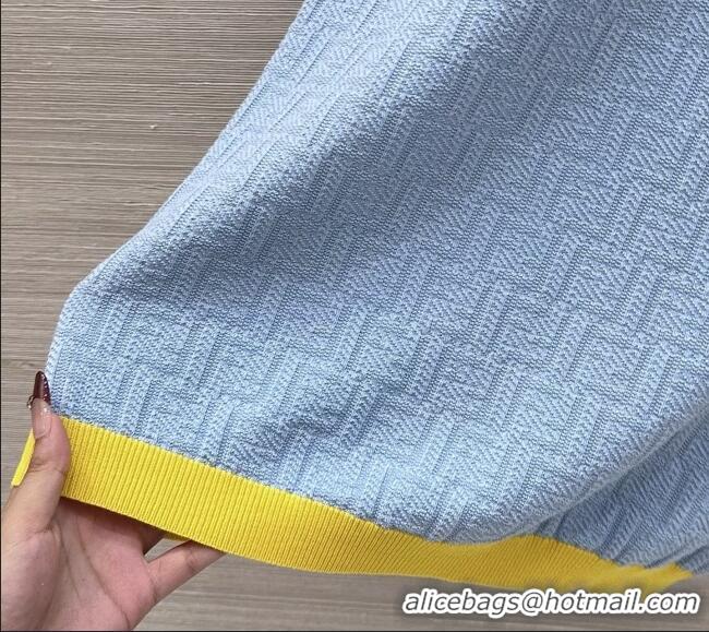 Discount Design Fendi Knit FF Dress F041012 Blue 2026