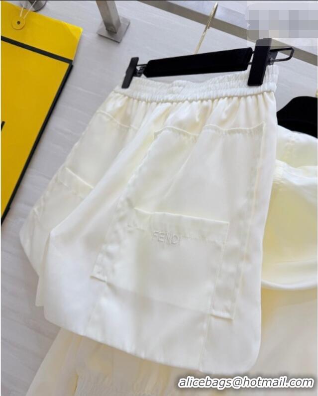 Grade Quality Fendi Jacket and Shorts Set 0422 White 2026