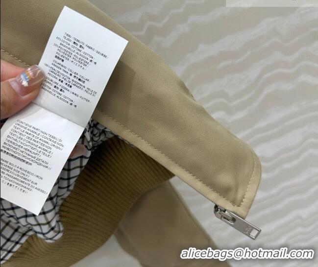 Super Quality Bottega Veneta Lambskin Leather Neck Jacket BV032502 Khaki 2026