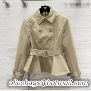 New Release Creation Burberry Short Trench Coat B081347 Khaki 2026