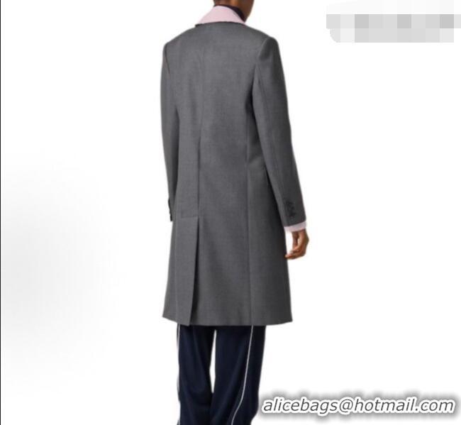 Reasonable Price Discount Miu Miu Wool Coat 0421 Grey/Pink 2026