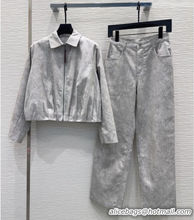 Buy New Cheap Loewe Jacket and Pants Set LW032401 Grey 2026