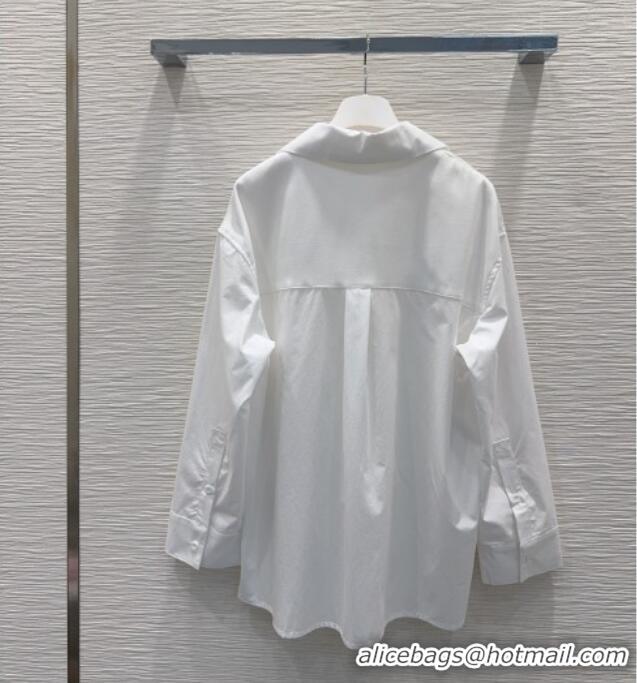 Famous Brand Loewe Shirt LW032403 White 2026