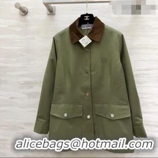 Top Quality Loewe Jacket LW032411 Green 2026