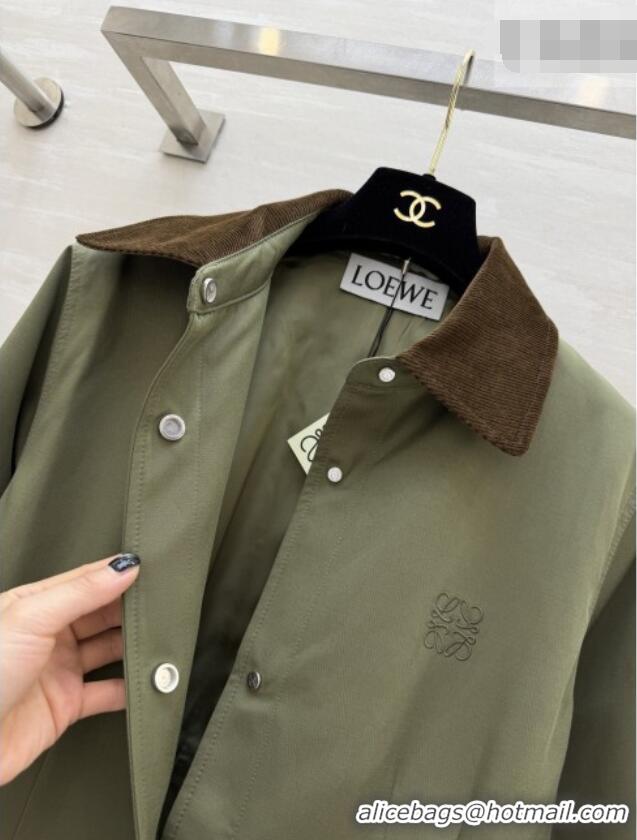 Top Quality Loewe Jacket LW032411 Green 2026