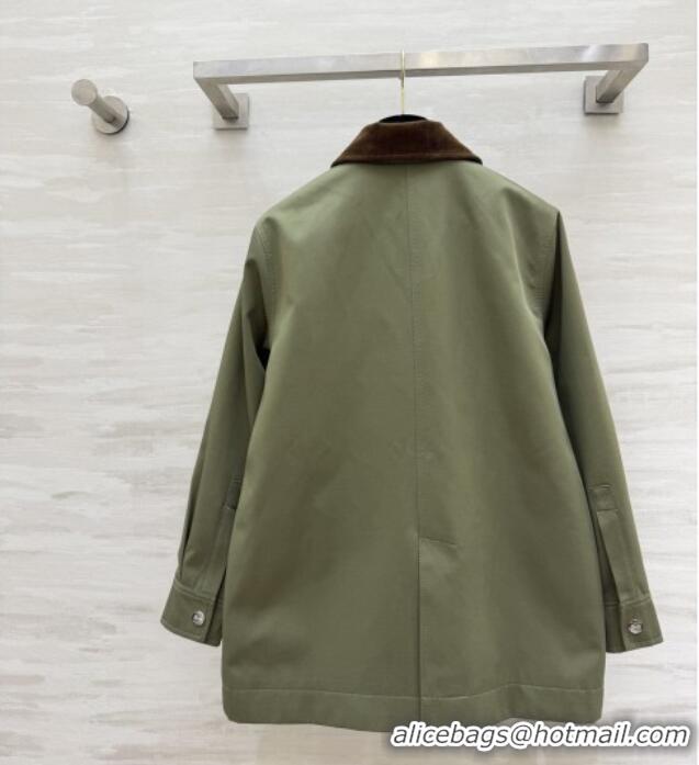 Top Quality Loewe Jacket LW032411 Green 2026